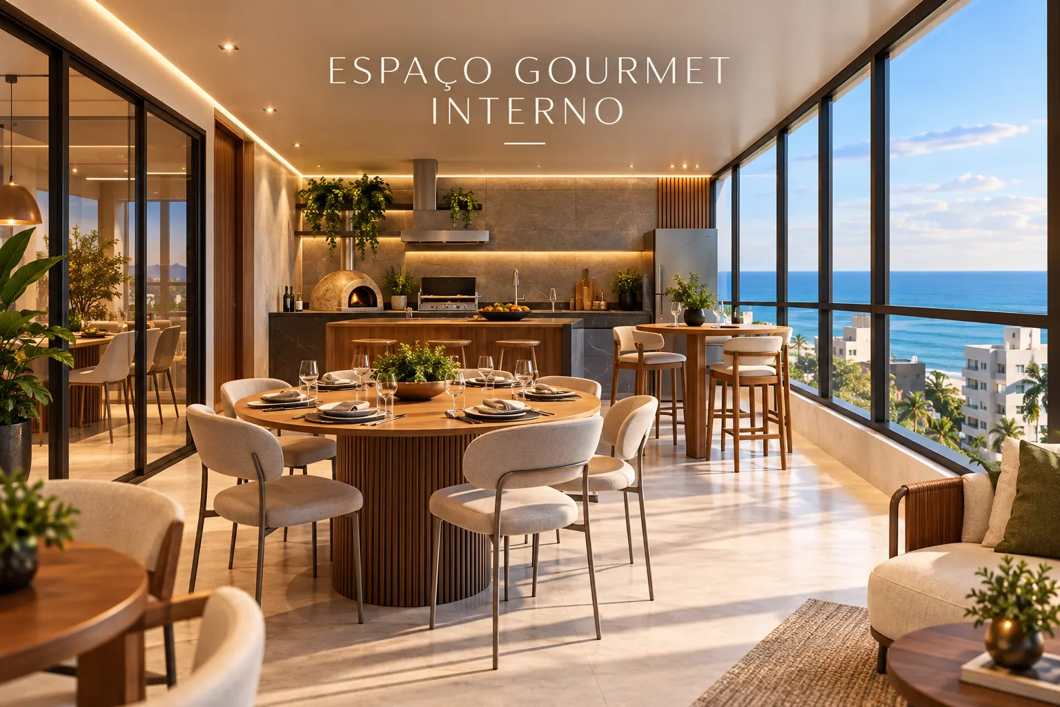 Espaço gourmet interno